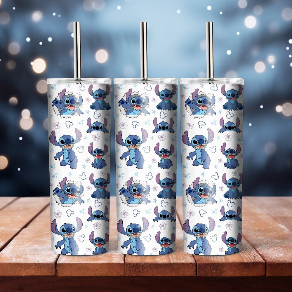 Cute Stitch Tumbler, Girls Gift, Travel Mug